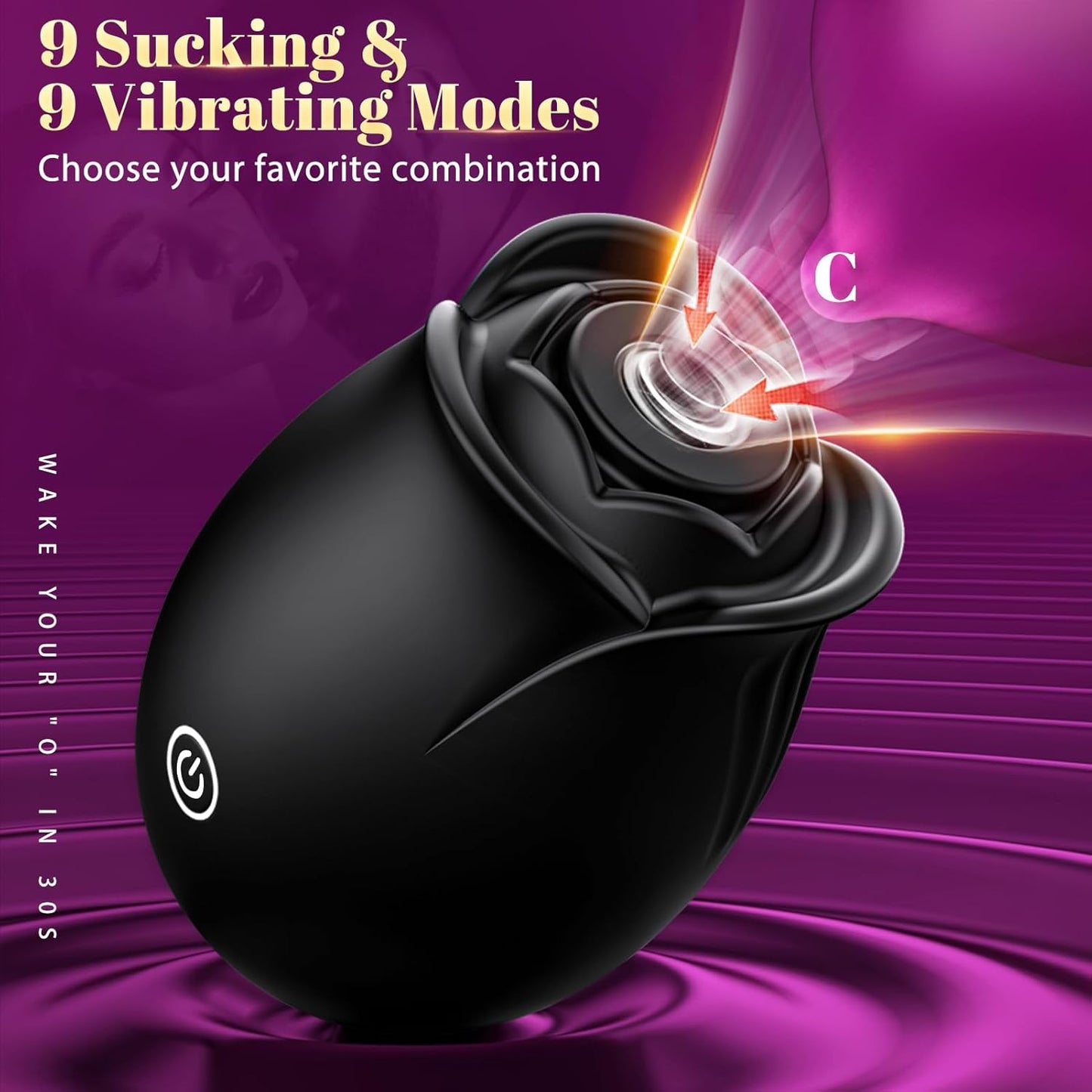 Rose Sex Toy Adult Toys - APP Control Rose  for Women Sex Toys with 9 Sucking & Vibrating Modes, G Spot  Adult Sex Toys, Womens Clitoral Nipple  s for Woman Couples