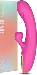 Ava  Wand Sex Toys [Clitoral Stimulator] Adult Toys for Women |     Women's Gift |     20 Patterns and 8 Pleasure |     Quiet and Small - Standard - Purple