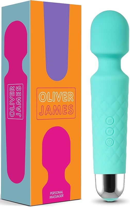 Oliver James Vibrator Wand for Women (Small) | Quiet Vibrating Dildo with 20 Patterns and 8 Speeds for Sexual Pleasure | Adult Sex Toys for Woman and Clit Stimulator Vibrators | Sexy Gifts for Her