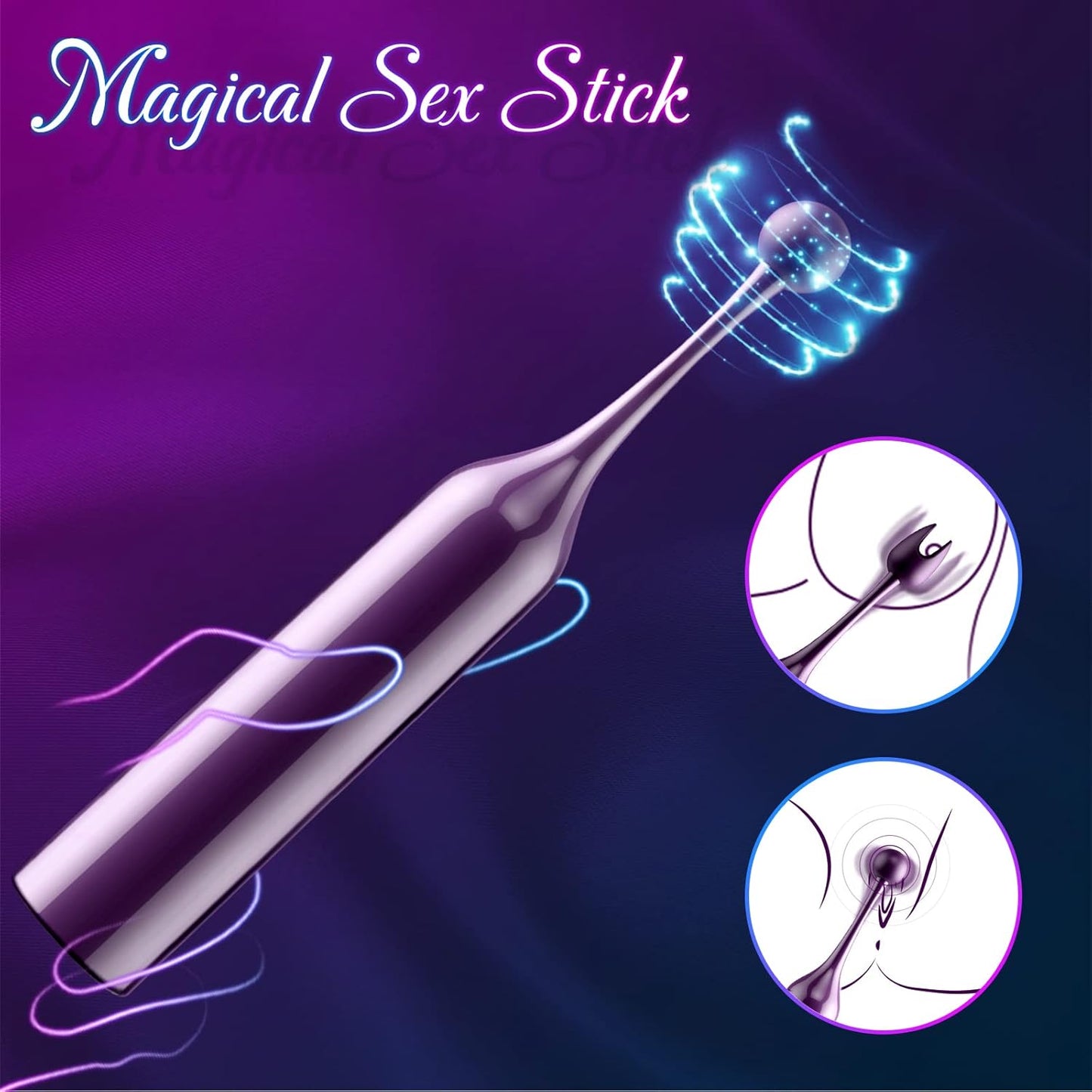 Clitoral Vibrator Sex Stimulator Toy for Women Pleasure, Precision Targeted Nipple Clip Mini Anal Clit Bullet Vibrator with 10 Powerful Vibrations, Rechargeable Quiet Female Adult Toy