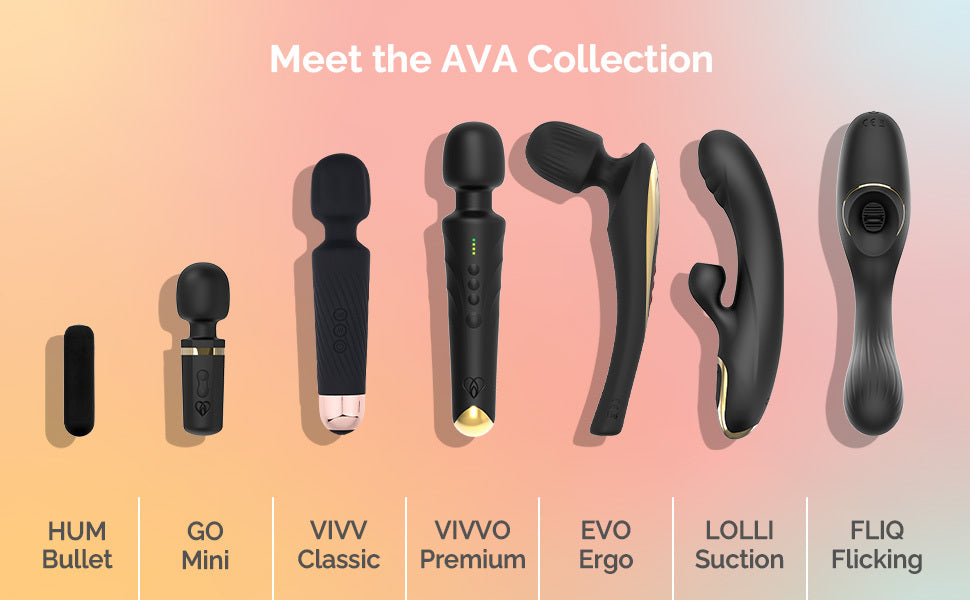 Ava  Wand Sex Toys [Clitoral Stimulator] Adult Toys for Women |     Women's Gift |     20 Patterns and 8 Pleasure |     Quiet and Small - Standard - Purple