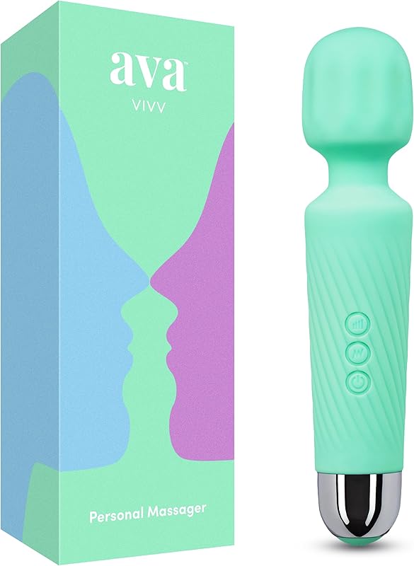 Ava Vibrating Spear Sex Toy [Clitoris Stimulator] Adult Toys for Women | Gifts for Women | 20 Patterns and 8 Pleasure | Quiet and Small Size-Standard-Black