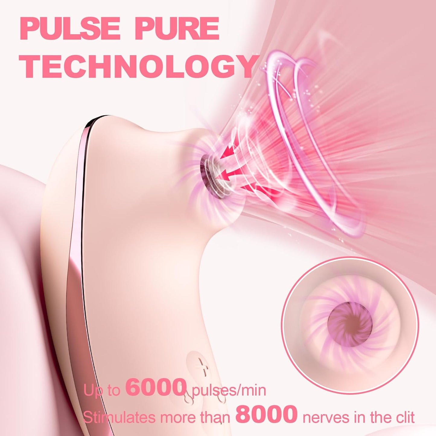 Sucking  Adult Sex Toys - Heating Pulse Pure  APP Remote Clitoral  with 5 * 5 Suction,  Nipple Stimulator Waterproof Rose Sex Toys for Women Female Couples Pleasure