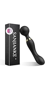 Vibrating Wand, Adult Sex Toy Wand, G-Spot Dildo, Clitoral Vibrator, Sex Vibrator, Clitoral Stimulation, 8 Speeds and 20 Patterns, Quiet, Fully Waterproof, Vibrating Wand Brings Her Joy (Rose Red)