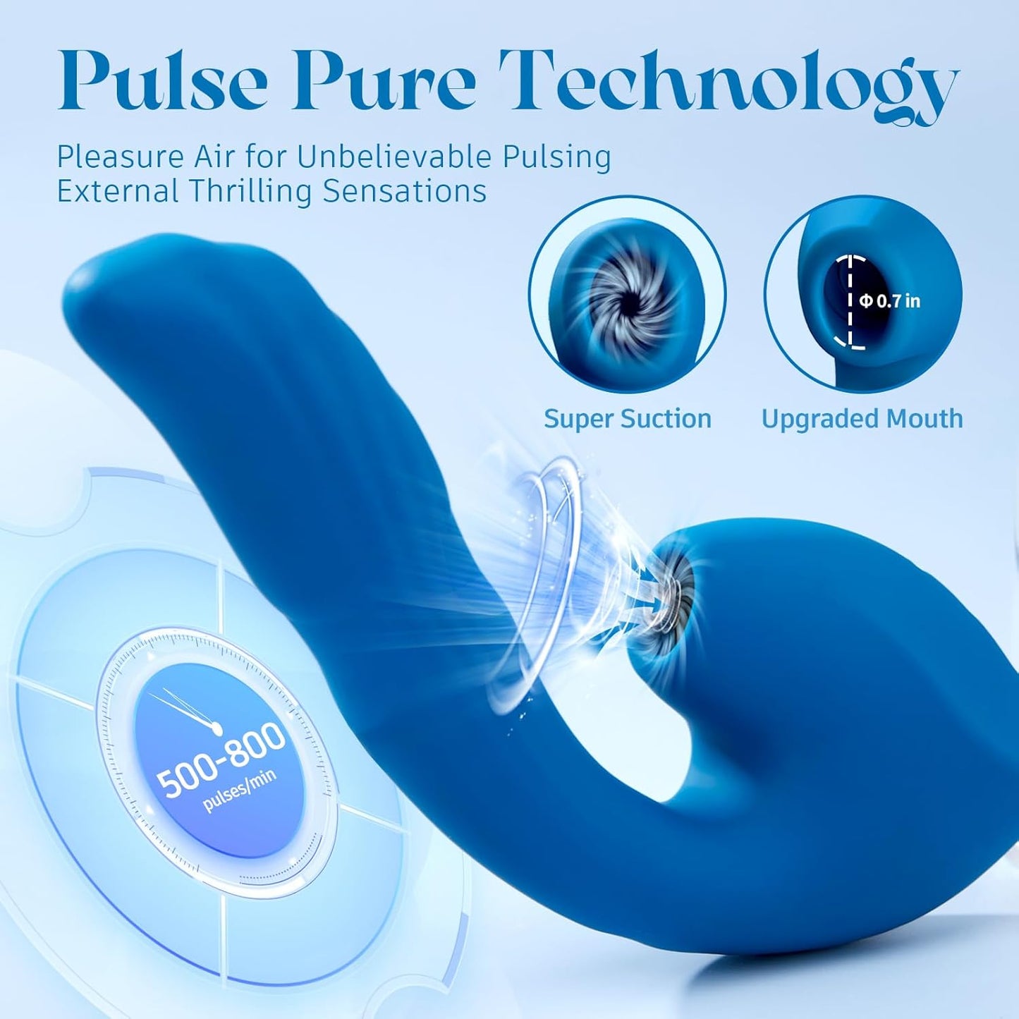 Sex Toys Thrusting  - QUZAR 3IN1 Adult Toy G Spot oral Stimulator for Women with 7 Thrusting + 10 Vibration + 10 Suction,  Nipple Anal Adult Sex Game for Couple Female Men