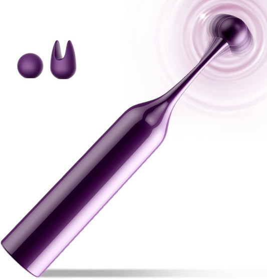 Clitoral Vibrator Sex Stimulator Toy for Women Pleasure, Precision Targeted Nipple Clip Mini Anal Clit Bullet Vibrator with 10 Powerful Vibrations, Rechargeable Quiet Female Adult Toy