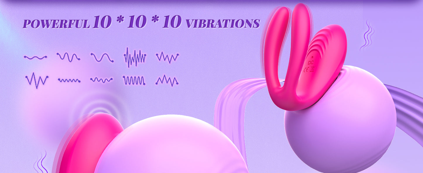 Wearable Remote -Large Vibration Adult Sex Toy Female Couple Female Sex Toy G Spot  Clitoral  with 10 One Powerful Vibration Dildos Sex Pleasure Tool